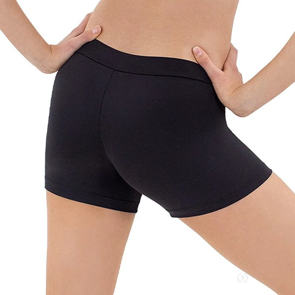 44329C - Short deportivo de microfibra para niña con cintura en V de Eurotard
