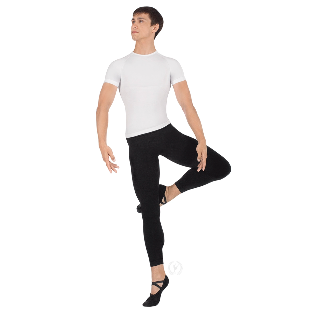Leggings corte masculino pretina ancha 34944A Eurotard
