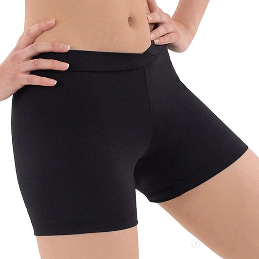 44329A - Short deportivo de microfibra para mujer con cintura en V de Eurotard