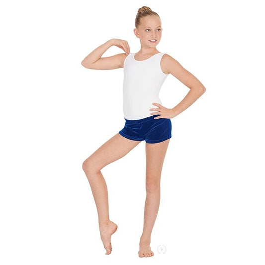 3216C - Pantaloneta corta de terciopelo suave para Niña Eurotard